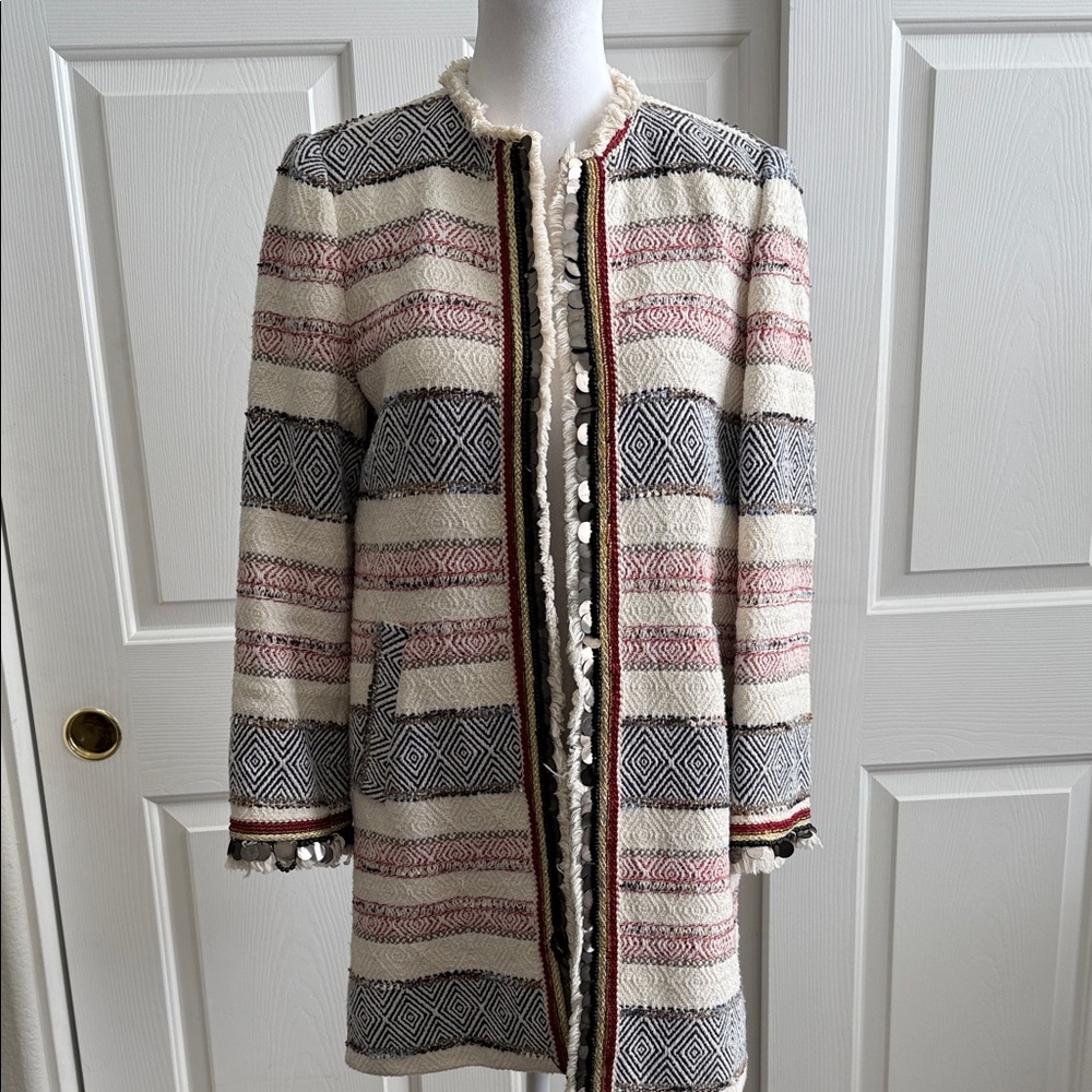 Zara Multicolor Striped Blazer